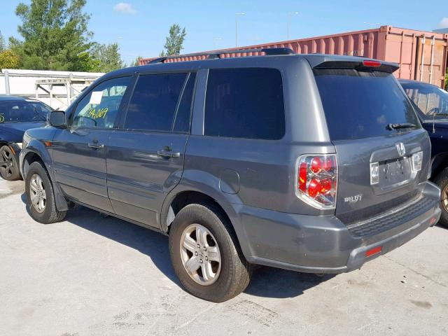 5FNYF28208B021253 - 2008 HONDA PILOT VP GRAY photo 3