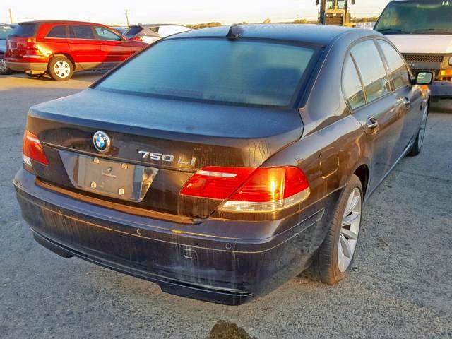 WBAHN83548DT80505 - 2008 BMW 750 LI BLACK photo 4