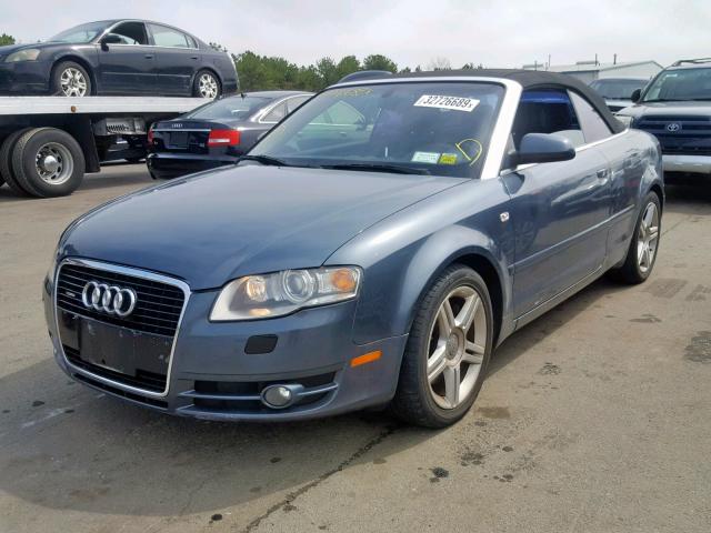 WAUDF48H87K015780 - 2007 AUDI A4 2.0T CA GRAY photo 2