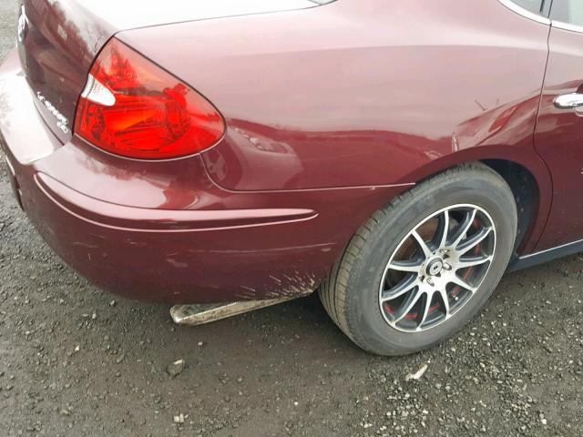 2G4WC582371210607 - 2007 BUICK LACROSSE C MAROON photo 9