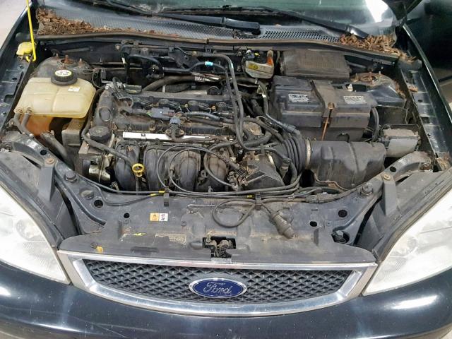 1FAFP34N07W124327 - 2007 FORD FOCUS ZX4 BLACK photo 7