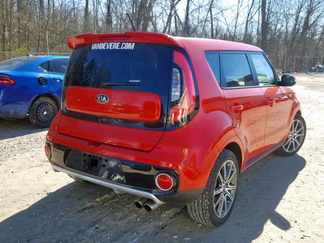 KNDJX3AA4J7530649 - 2018 KIA SOUL ! RED photo 4