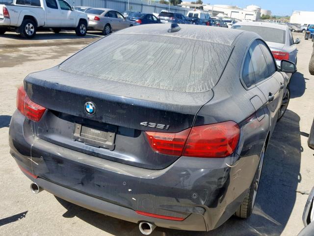 WBA4B1C58GG242767 - 2016 BMW 435 I BLUE photo 4