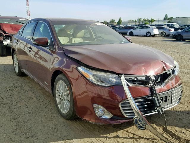 4T1BD1EB5DU014726 - 2013 TOYOTA AVALON HYB MAROON photo 1