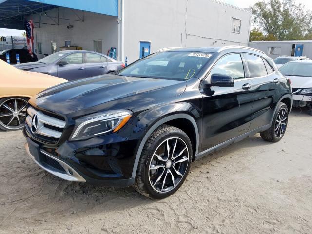 WDCTG4GB7HJ350166 - 2017 MERCEDES-BENZ GLA 250 4MATIC  photo 2