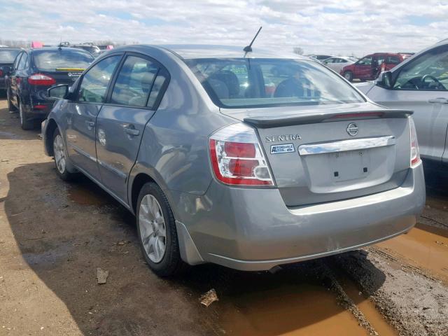 3N1AB6AP8BL725481 - 2011 NISSAN SENTRA 2.0 GRAY photo 3