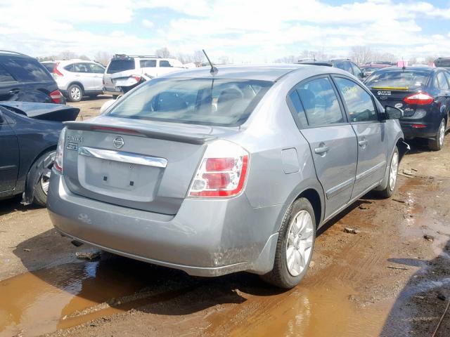 3N1AB6AP8BL725481 - 2011 NISSAN SENTRA 2.0 GRAY photo 4