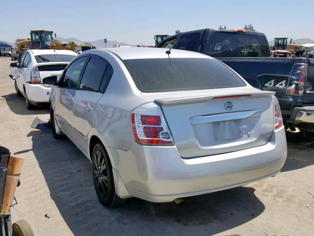 3N1AB6AP3BL642346 - 2011 NISSAN SENTRA 2.0 SILVER photo 3