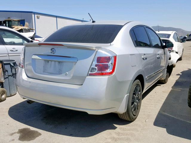 3N1AB6AP3BL642346 - 2011 NISSAN SENTRA 2.0 SILVER photo 4