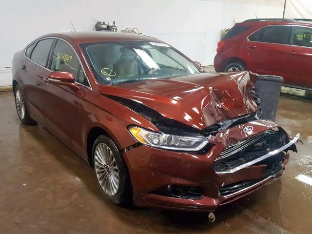 3FA6P0K97GR110674 - 2016 FORD FUSION TIT MAROON photo 1