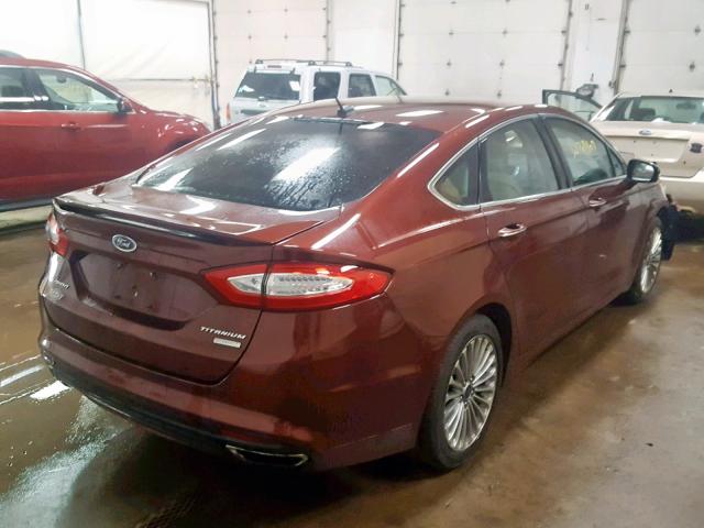 3FA6P0K97GR110674 - 2016 FORD FUSION TIT MAROON photo 4