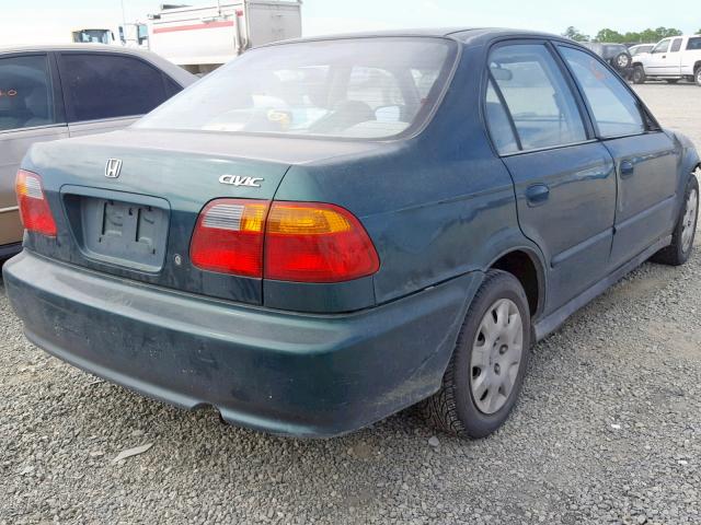 2HGEJ6611XH536078 - 1999 HONDA CIVIC BASE GREEN photo 4
