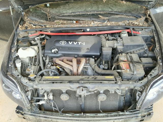 JTKDE167880224571 - 2008 TOYOTA SCION TC შავი ფოტო 7
