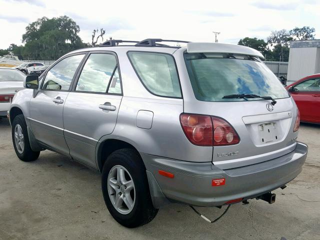 JT6GF10U9X0013031 - 1999 LEXUS RX 300 SILVER photo 3