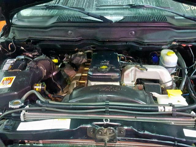 3D7KU28663G765222 - 2003 DODGE RAM 2500 S შავი ფოტო 7