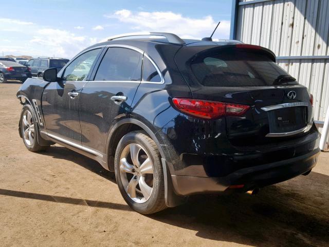 JNRAS18W59M154562 - 2009 INFINITI FX35 BLACK photo 3