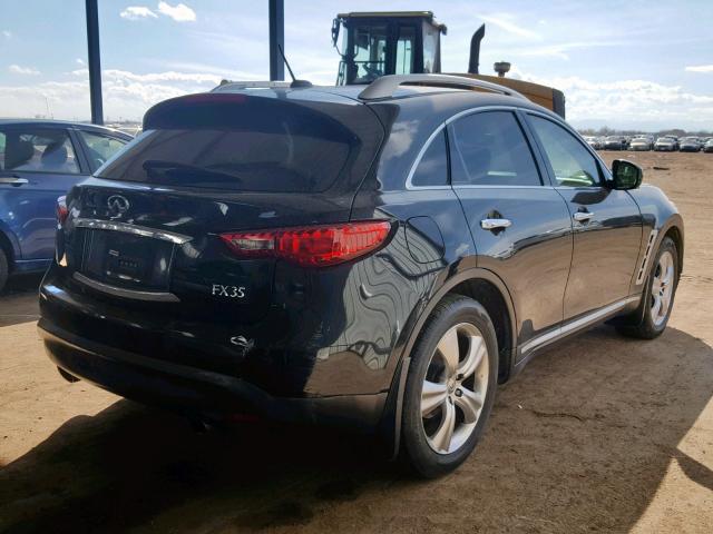 JNRAS18W59M154562 - 2009 INFINITI FX35 BLACK photo 4