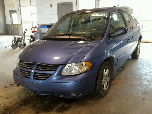 2D4GP44L87R143450 - 2007 DODGE GRAND CARA BLUE photo 2