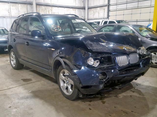 WBXPC93407WF25873 - 2007 BMW X3 3.0SI BLUE photo 1