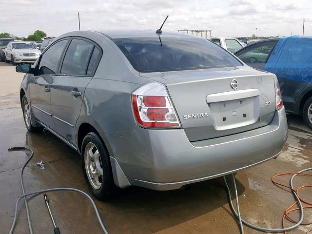 3N1AB61E77L689112 - 2007 NISSAN SENTRA 2.0 GRAY photo 3