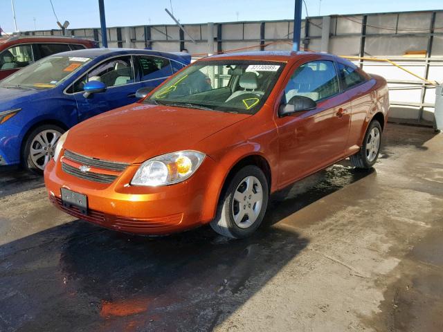 1G1AK18F777166488 - 2007 CHEVROLET COBALT LS ORANGE photo 2