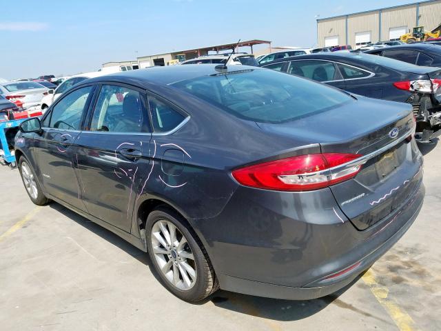 3FA6P0LU3HR123457 - 2017 FORD FUSION SE HYBRID  photo 3