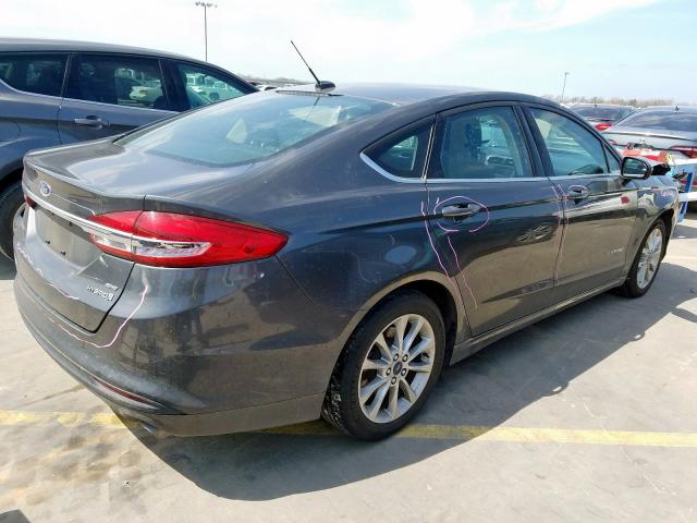 3FA6P0LU3HR123457 - 2017 FORD FUSION SE HYBRID  photo 4