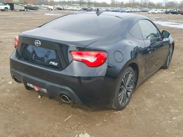JF1ZNAA15D1709230 - 2013 TOYOTA SCION FR-S BLACK photo 4