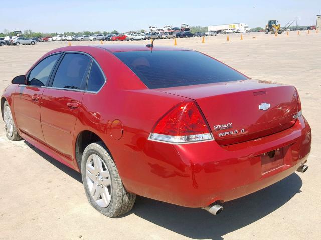 2G1WB5E39E1120890 - 2014 CHEVROLET IMPALA LIM RED photo 3