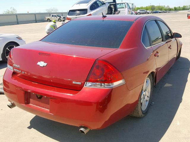 2G1WB5E39E1120890 - 2014 CHEVROLET IMPALA LIM RED photo 4