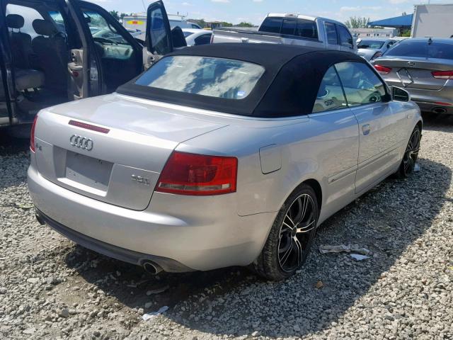 WAUDF48H69K011570 - 2009 AUDI A4 2.0T CA SILVER photo 4