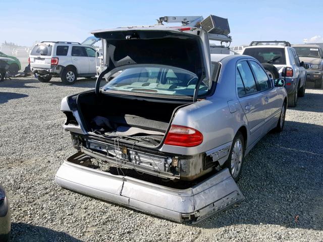 WDBJF65J21B175507 - 2001 MERCEDES-BENZ E 320 SILVER photo 4