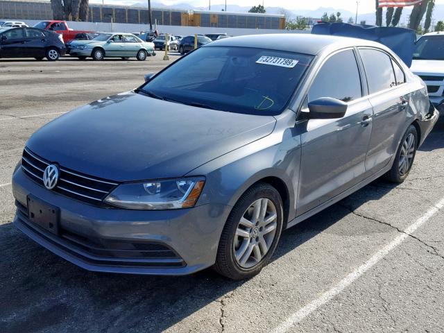 3VW2B7AJ2HM260067 - 2017 VOLKSWAGEN JETTA S GRAY photo 2