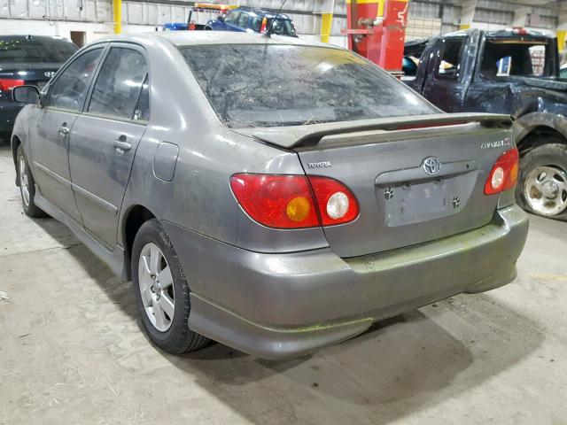 1NXBR32E54Z299231 - 2004 TOYOTA COROLLA S GRAY photo 3