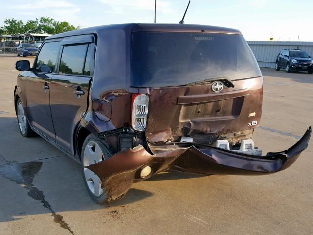 JTLKE50E881016704 - 2008 TOYOTA SCION XB 勃艮第红 照片 3