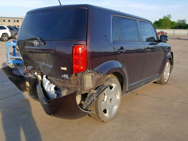 JTLKE50E881016704 - 2008 TOYOTA SCION XB 勃艮第红 照片 4