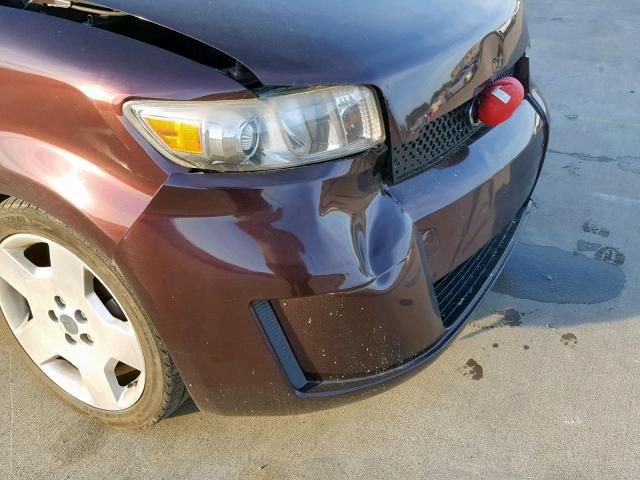 JTLKE50E881016704 - 2008 TOYOTA SCION XB 勃艮第红 照片 9