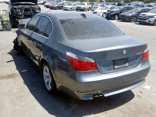 WBANE53507CW59813 - 2007 BMW 525 I GRAY photo 3