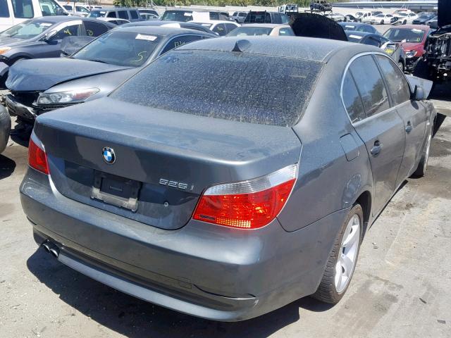 WBANE53507CW59813 - 2007 BMW 525 I GRAY photo 4