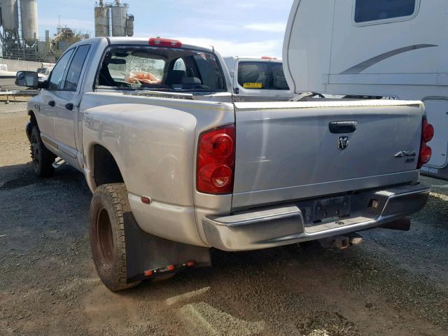 3D7MX48C87G719060 - 2007 DODGE RAM 3500 S SILVER photo 3