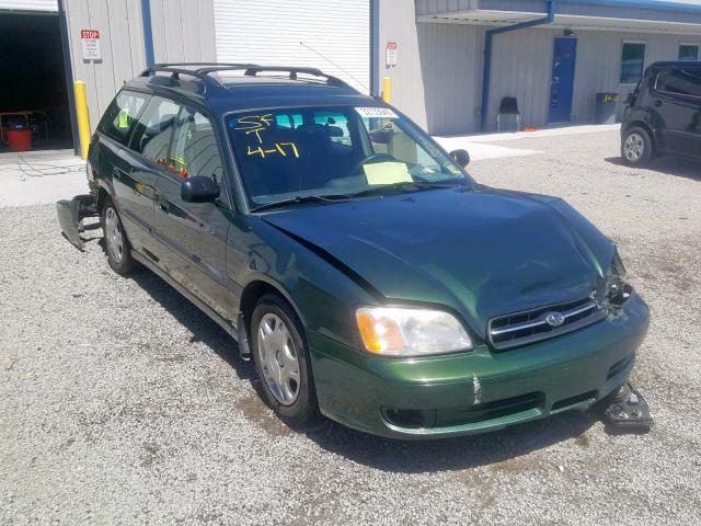 4S3BH635217310221 - 2001 SUBARU LEGACY L GREEN photo 1