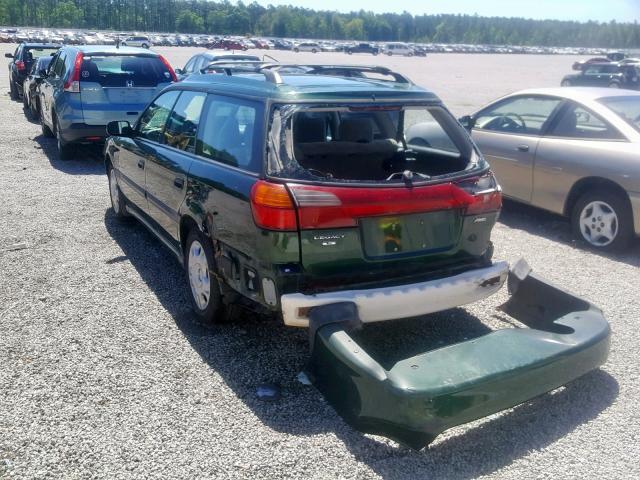 4S3BH635217310221 - 2001 SUBARU LEGACY L GREEN photo 3