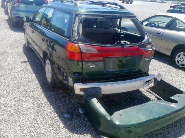 4S3BH635217310221 - 2001 SUBARU LEGACY L GREEN photo 9