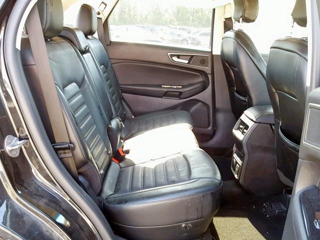 2FMTK3J8XFBB11347 - 2015 FORD EDGE SEL BLACK photo 6