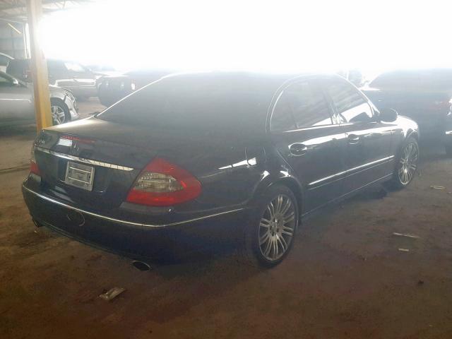 WDBUF56X97B011030 - 2007 MERCEDES-BENZ E 350 BLACK photo 4