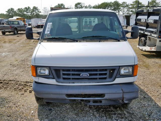 1FDXE45P97DA60936 - 2007 FORD VAN WHITE photo 9