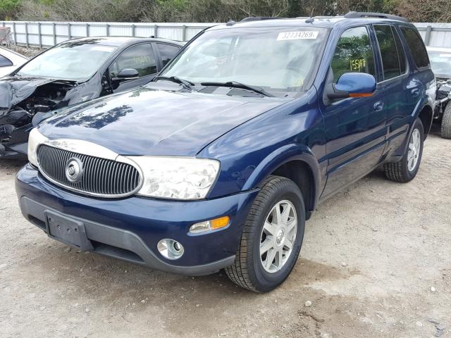 5GAET13P442278231 - 2004 BUICK RAINIER CX BLUE photo 2