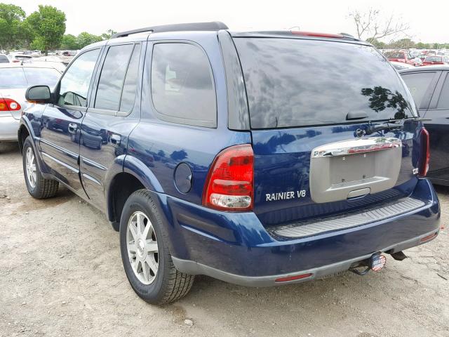 5GAET13P442278231 - 2004 BUICK RAINIER CX BLUE photo 3