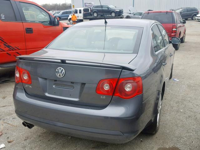 3VWEF71K67M055358 - 2007 VOLKSWAGEN JETTA WOLF GRAY photo 4