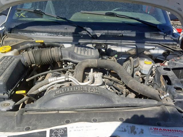 1B7GG22YXXS308834 - 1999 DODGE DAKOTA WHITE photo 7